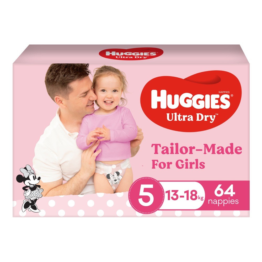 Huggies Nappies Jumbo Walker Girl Pack Disposable Baby Bunting Nz