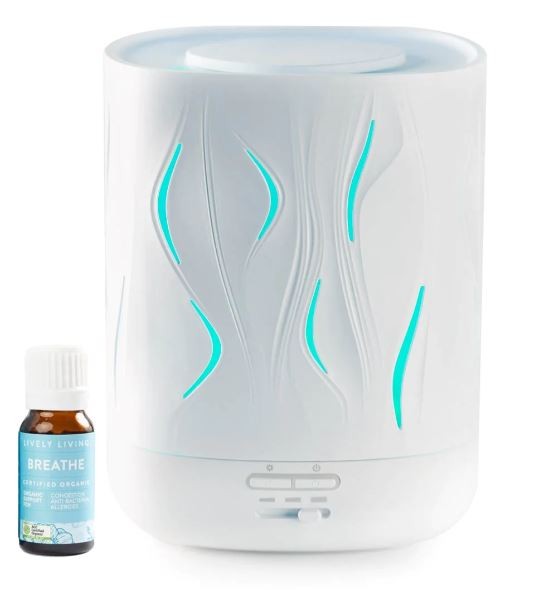 Lively Living Aroma Cloud Diffuser Breathe Oil Humidifiers