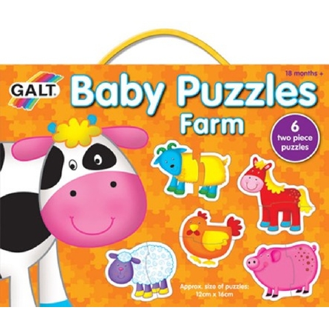 Galt Baby Puzzles farm 2pc image 0 Large Image