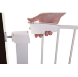 4Baby Safety Gate With 7cm Extension Included White image 1