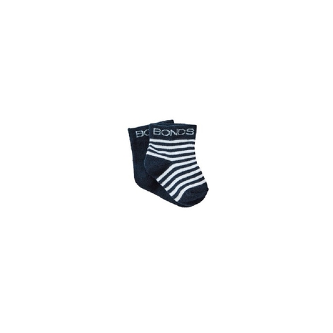 Bonds Classic Bootee Blue 2 Pack image 0 Large Image