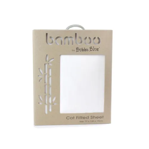 Bubba Blue Bamboo Cot Fitted Sheet | Baby Bunting NZ