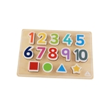 ELC Wooden Puzzle Shape And Numbers image 0