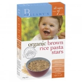 Bellamys Organic Brown Rice Pasta Stars 200G image 0