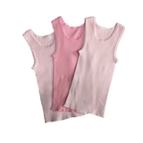 4Baby Cotton Singlet Pink 3 Pack image 0
