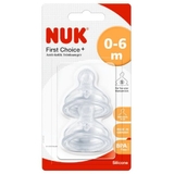 NUK First Choice Plus Teat - 0-6 Months - Small - 2 Pack image 1