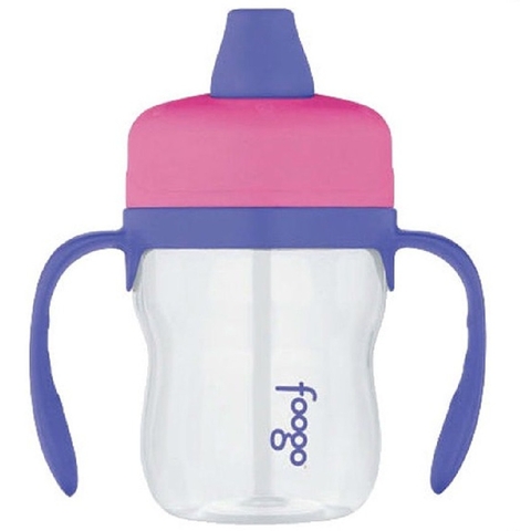 Thermos Foogo Tritan Soft Spout Sippy Cup with Handles - Pink - 235ml image 0 Large Image