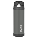 Thermos Funtainer Bottle Insulated Charcoal 470ML image 0