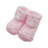 Playette Chenille Bootie Girls Pink 0-3M 2 Pack image 0