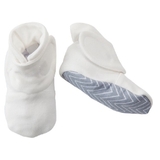 Playette Ultra Soft Stay-On Booties White 0-6M image 0