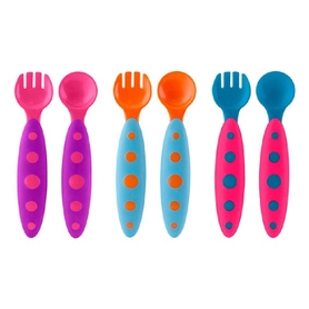 Boon Modware Cutlery Girl Pink Aqua Magenta