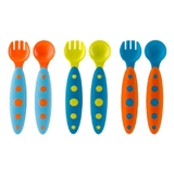 Boon Modware Cutlery Boy Aqua Turquoise Orange image 0