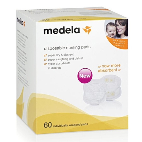 Medela Breastpads Disposable 60 Pack image 0 Large Image