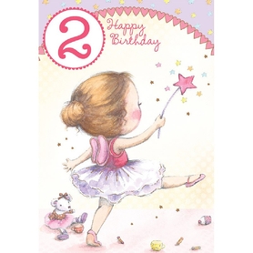 Henderson Greetings Card Age 2 Girl Dress As A Fairy