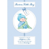 Henderson Greetings Card Baby Boy Baby Boy With Blanket image 0