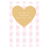 Henderson Greetings Card Baby Girl Gold Heart image 0