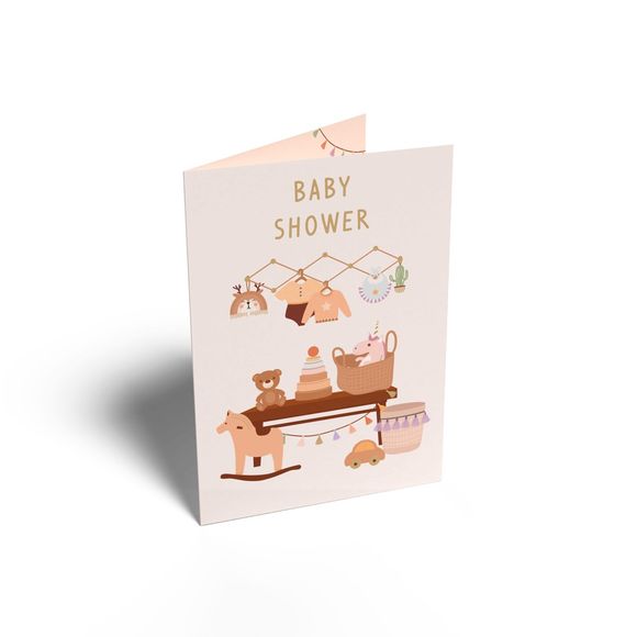 Henderson Greetings Card Baby Shower Hanging Clothes And Toys