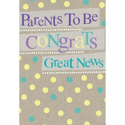 Henderson Greetings Card Parents To Be Banners & Spots image 0 Large Image