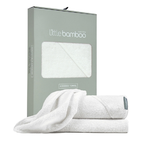 Little Bamboo Hooded Towel Natural image 0 Large Image