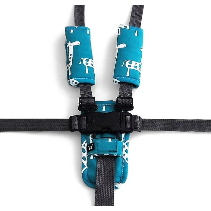 Outlook Harness Cover Set Teal Giraffes