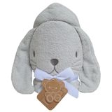 Playgro Hooded Towel Bunny Grey image 0