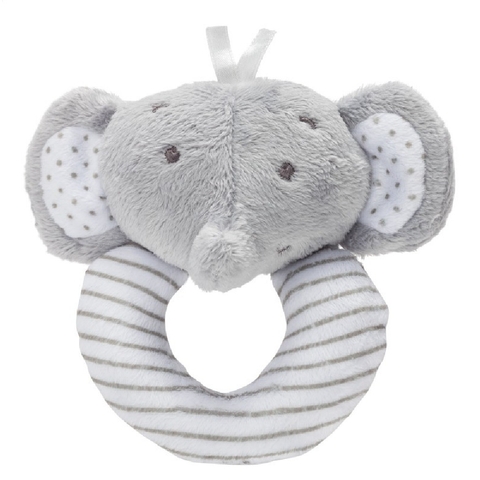 Playgro Rattle Elephant Grey/White image 0 Large Image