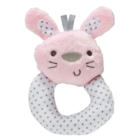 Playgro Rattle Bunny Pink/White image 0 Large Image