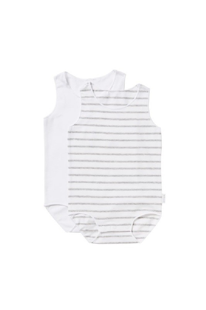 Bonds Wonderbodies Singlet Suit 2 Pack White Size 0