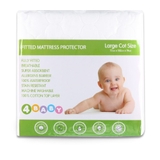 4Baby Quilted Mattress Protector Cot Large image 1