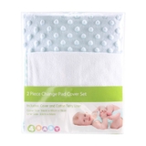 4Baby Dot Change Pad Cover With Liner Blues image 1