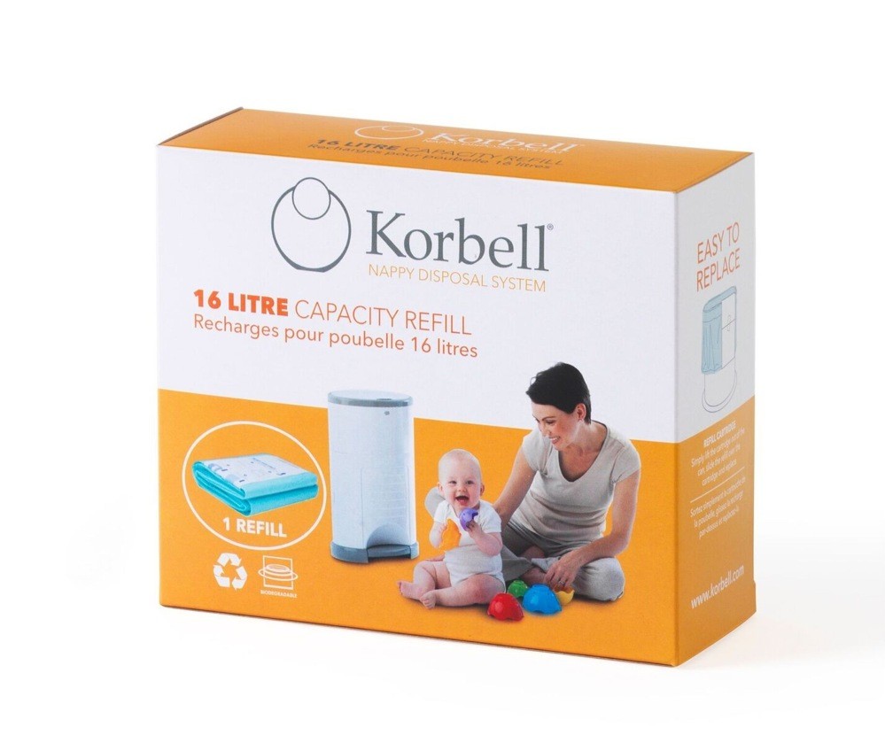 Korbell Nappy Disposal Refill Single Pack Liners Baby Bunting AU