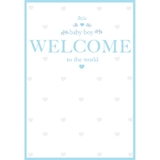 Henderson Greetings Card Baby Boy Pizazz Welcome image 0