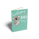 Henderson Greetings Card Baby Boy Owl Boat Kite image 0