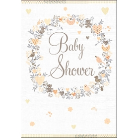Henderson Greetings Card Baby Shower Pizazz Wreath