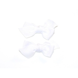 4Baby Grosgrain Bow Clips White image 0