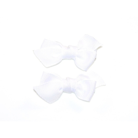 4Baby Grosgrain Bow Clips White image 0 Large Image