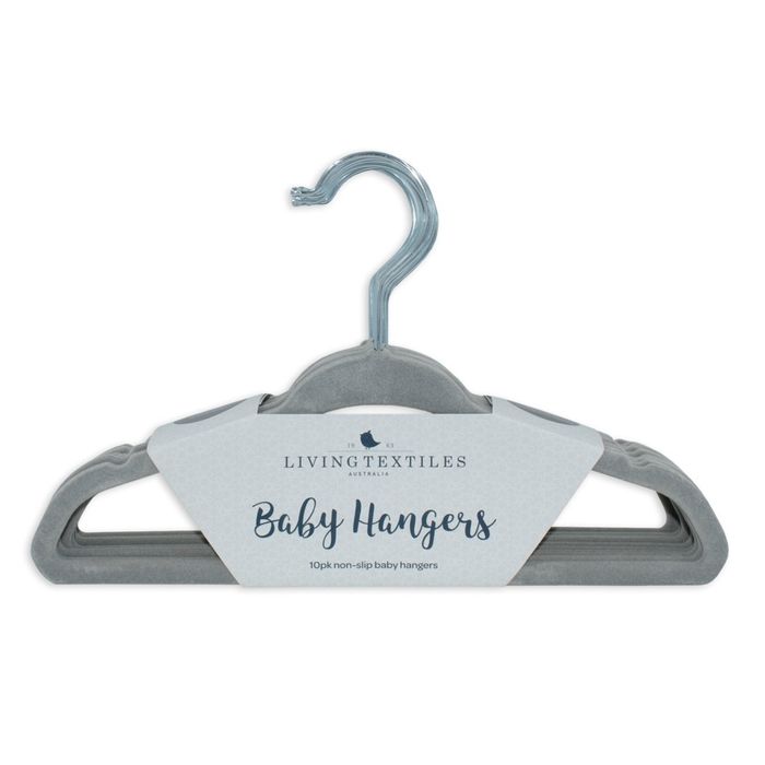 Gray Velvet Baby Hangers, 25-Pack