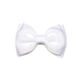 4Baby Large Bow Clip White Osfa