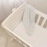 Living Textiles Jersey Bassinet Fitted Sheet White 2 Pack image 1