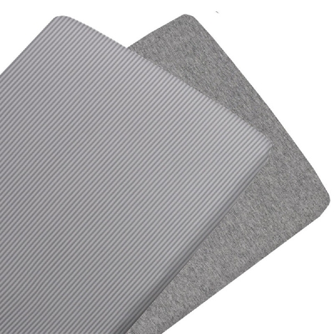 Living Textiles Jersey Bassinet Fitted Sheet Grey Stripe/Melange 2 Pack image 0 Large Image