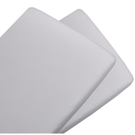 Living Textiles Jersey Co-Sleeper Fitted Sheet White 2 Pack