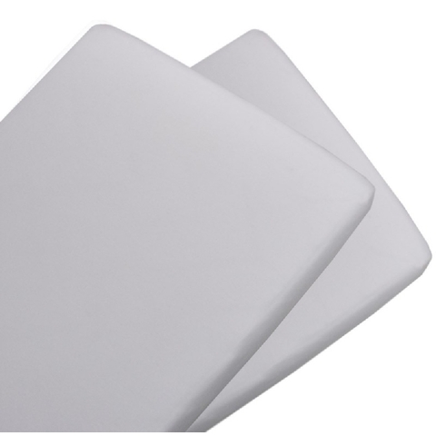 Living Textiles Jersey Co-Sleeper Fitted Sheet White 2 Pack image 0 Large Image