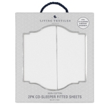 Living Textiles Jersey Co-Sleeper Fitted Sheet White 2 Pack image 3