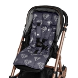 Outlook Get Foiled Pram Liner Charcoal With Silver Diamonds image 0