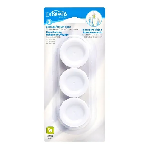 Dr Browns Narrow Neck Travel Storage Caps Pack Baby Bunting NZ