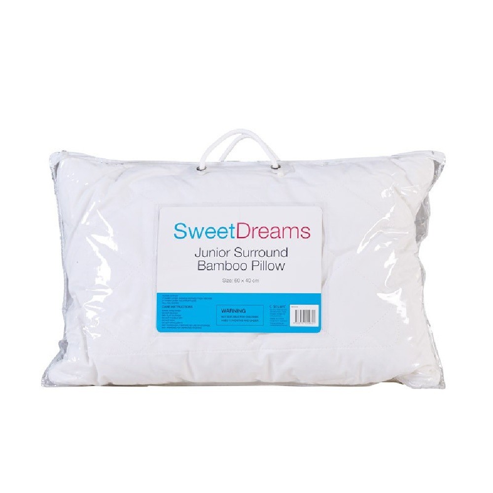 Sweet Dreams Junior Surround Bamboo Pillow White Cot &