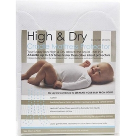 High & Dry Mattress Protector Cradle White