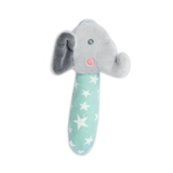 The Little Linen Company Muslin Wrap & Toy Seafoam Elephant image 1