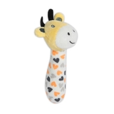 The Little Linen Company Muslin Wrap & Toy Orange Giraffe image 1