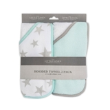 The Little Linen Company Hooded Towels Starlight Mint 2 Pack image 2